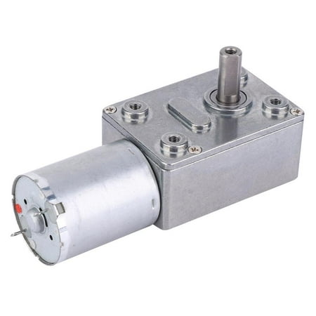 24V,10RPM Speed Reduction Motor,Micro Type DC Speed Reduction Motor Large Torsion Worm Gear Motor 24V for Multiple Purposes